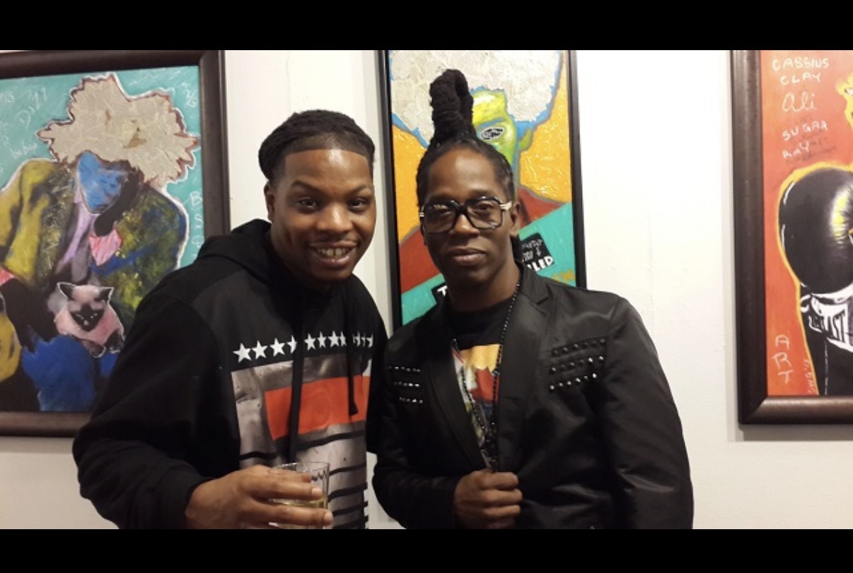 LaRonz Murray with Response Basquiat
